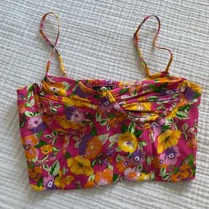 Zara Floral crop top